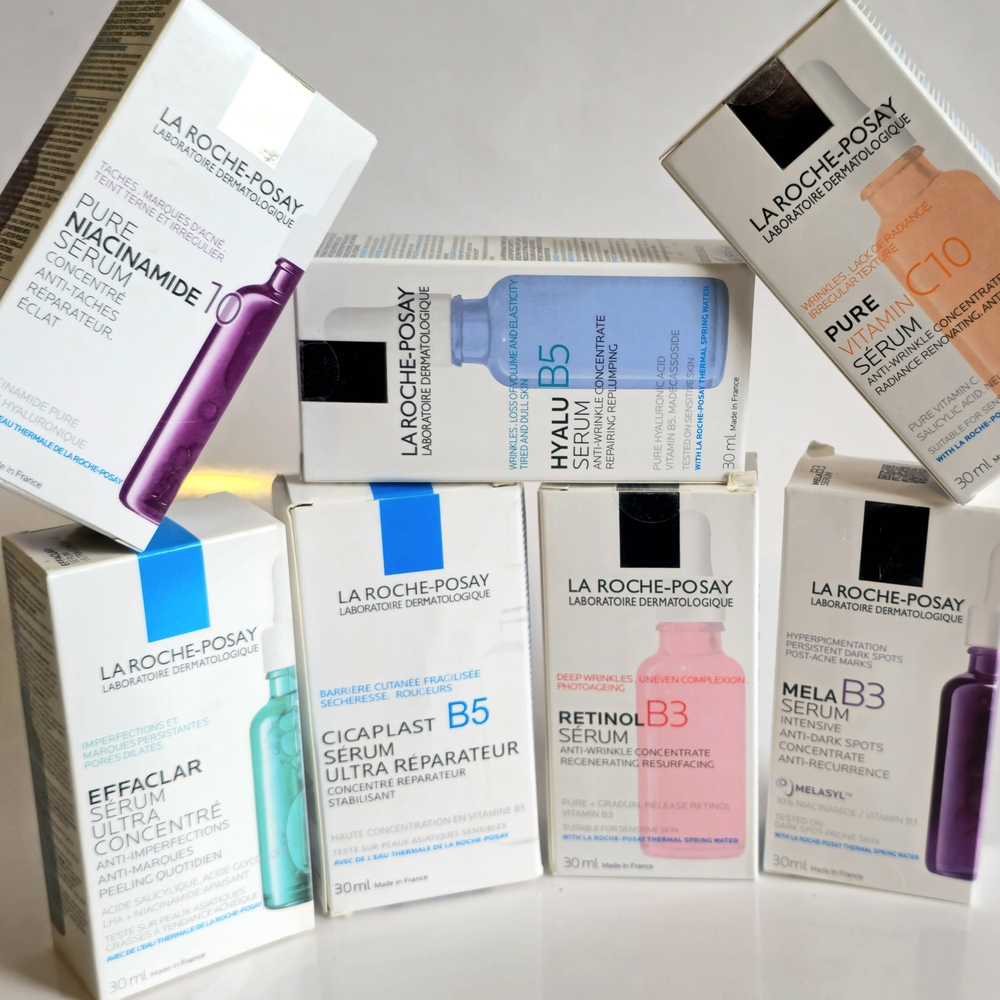 La Roche-Posay Skincare Serum Collection- Hyalu,MelaB3,C10,Retinol,Effaclar.....